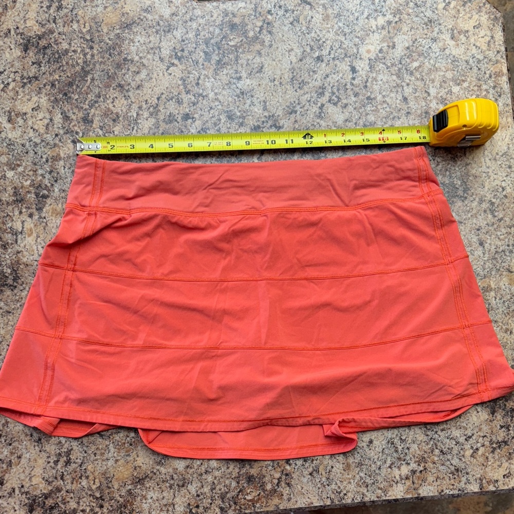 Lululemon Athletica Bright Orange Skort